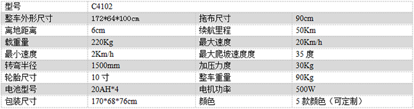 电动林芝尘推车C4102